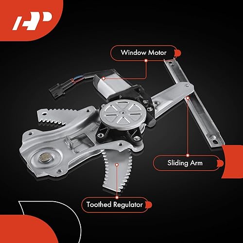 Miniatura 5 de A-Premium Elevalunas eléctrico con motor compatible con Nissan Tiida (México) Versa 2007-2013 lado del pasajero trasero
