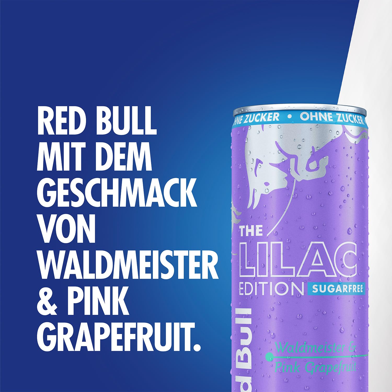 Red Bull Energy Drink Lilac Edition (Sugarfree) - 24er Palette Dosen - Getränke mit Waldmeister Pink Grapefruit Geschmack, EINWEG (24 x 250 ml)