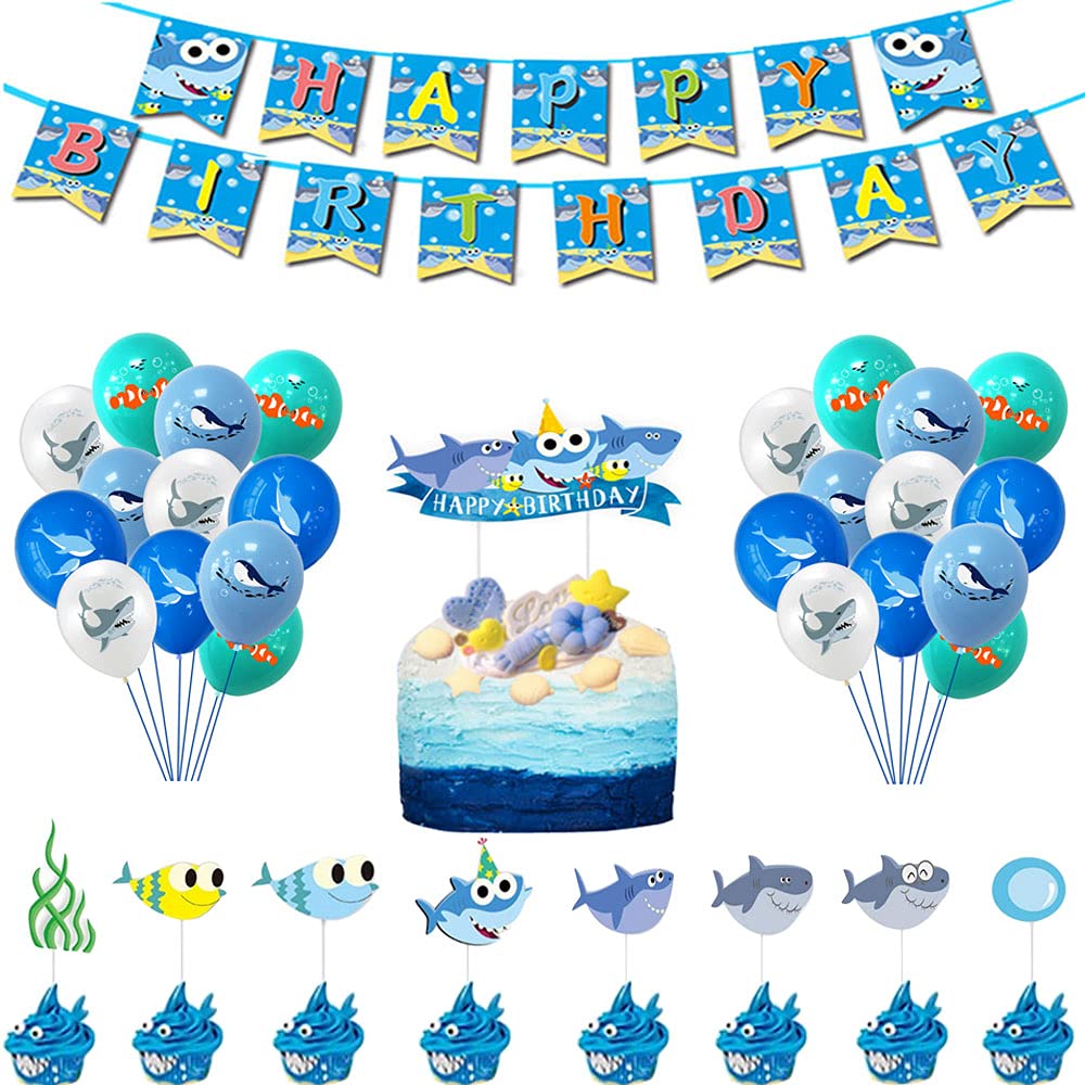 Buy Shark Theme Party Supplies Kids Birthday Party Supplies Decorations buy-shark-theme-party-supplies-kids-birthday-party-supplies-decorations