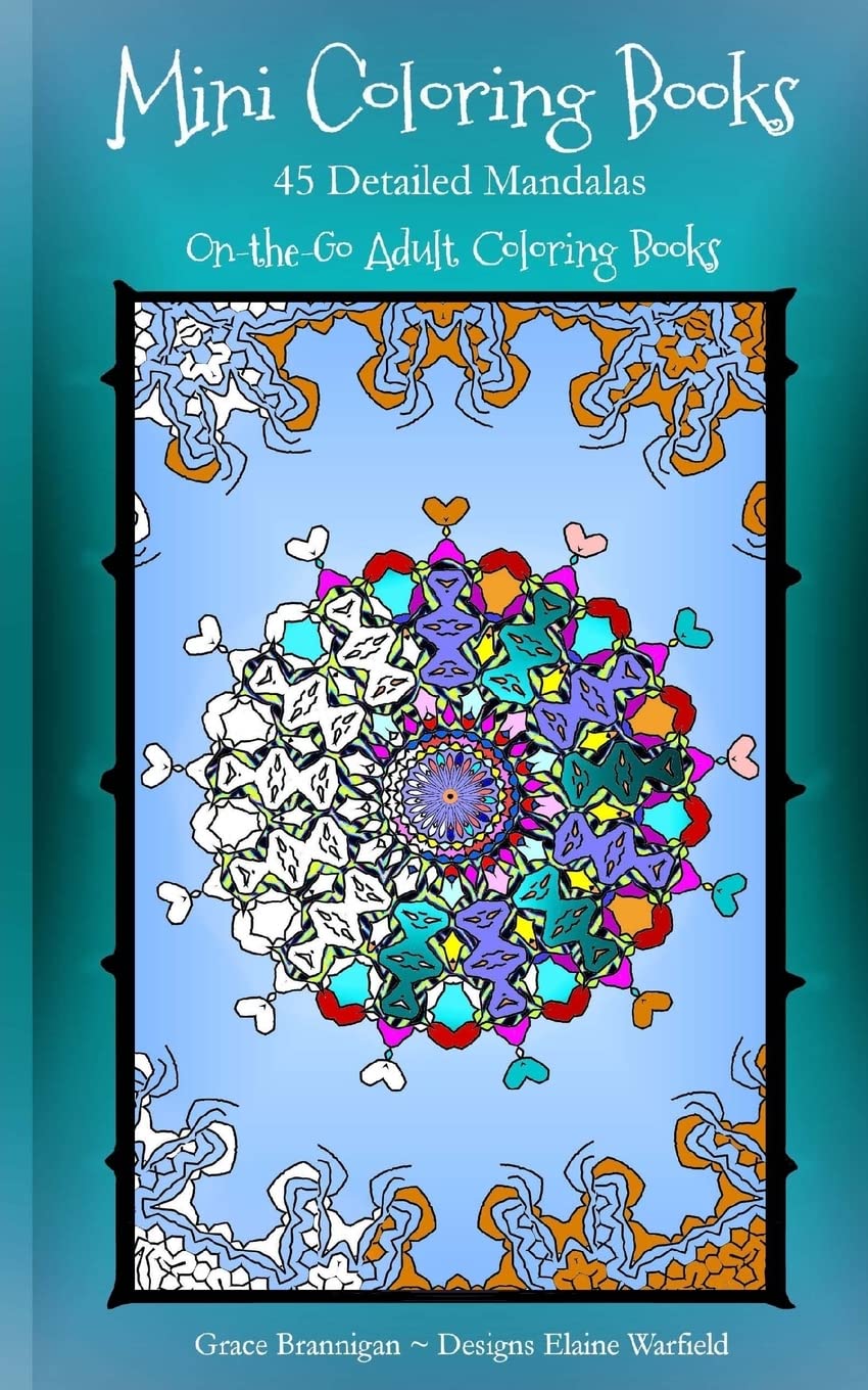 Mini Coloring Books: 45 Detailed Mandalas