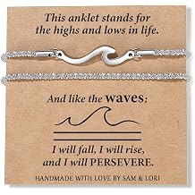 Anklets Ankle Bracelets for Women Waterproof Anklets Bestie Sister Best Friend Birthday Gifts Beach Jewelry Adjustable Stainless Steel