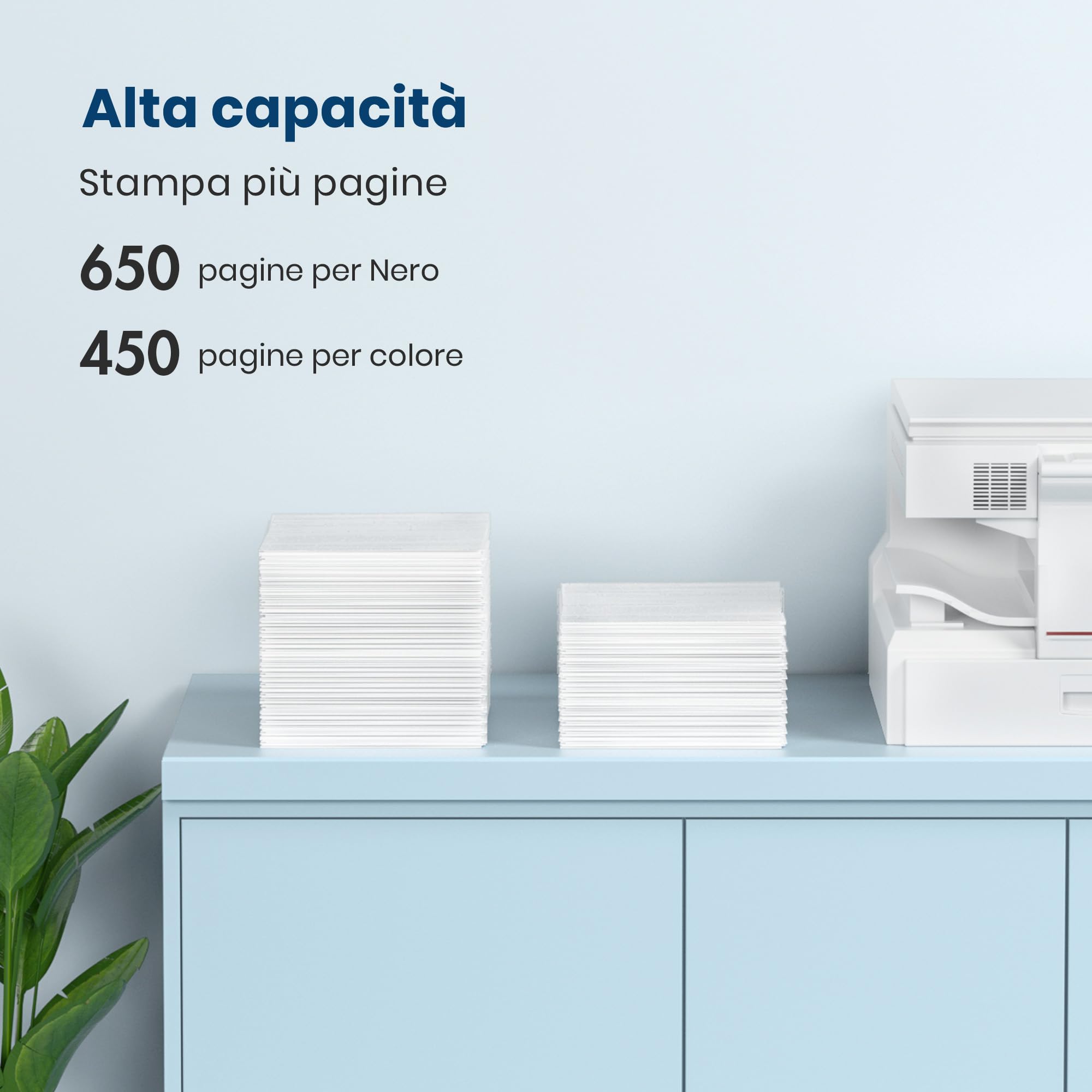 301 301XL Cartucce Sostituzione per HP 301 XL Nero e Colore per HP Envy 4500 5530 5532 5534 Officejet 4630 2620 4632 4636 Deskjet 2540 2510 1510 2050 2050a 3055a (1 Nero 1 Colore)