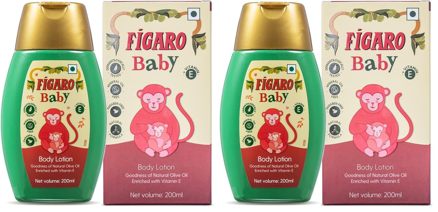 Figaro Baby Lotion | 200 ml | Natural Olive Oil | Enriched with Vitamin E | Moisturizer with Natural Formula | Paraben Free | Dermatologically Tested | Quick Absorption (Pack of 2)-picture-11