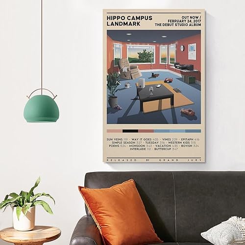 Miniatura 5 de TALLJO Landmark by Hippo Campus (1) Póster de lienzo decorativo para pared, pintura de arte decorativo para sala de estar, dormitorio, regalo, sin