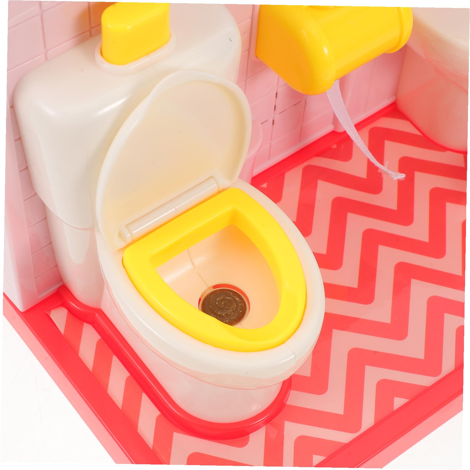 Juguetes para el baño Lindo Juguete de baño de Oso Finger Rellamiento de Juego Juego de Inodoro Educativo