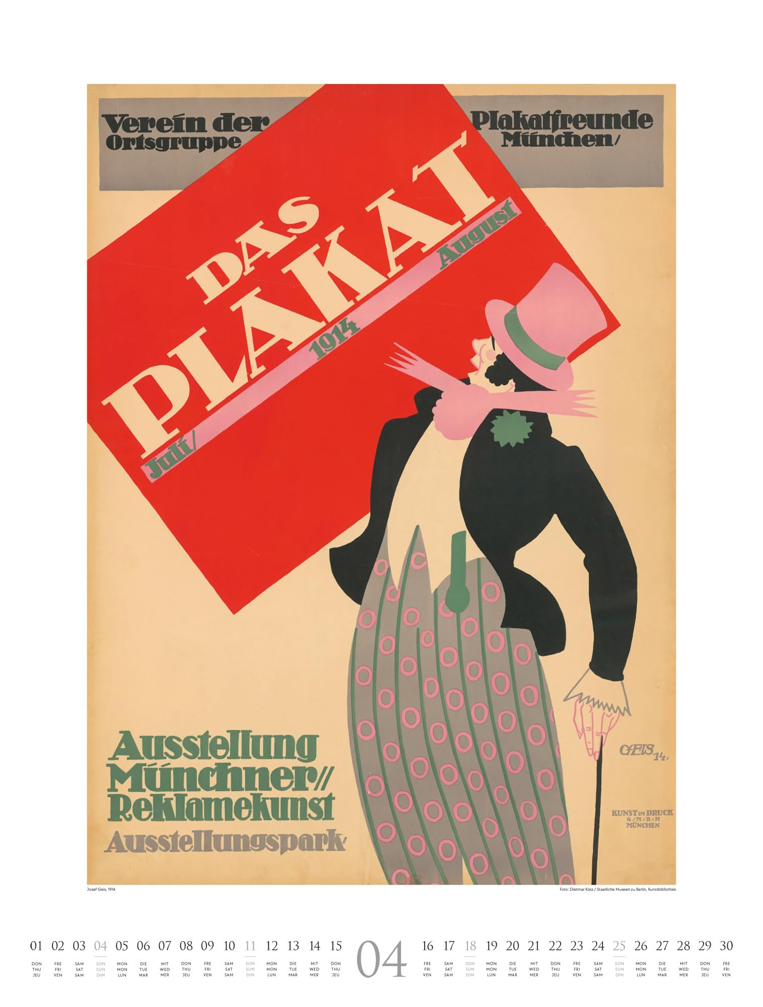 Plakate & Poster Kalender 2027 | Vintage Kunst-Kalender im großen Hochformat (50x66 cm) | Historische Plakatkunst
