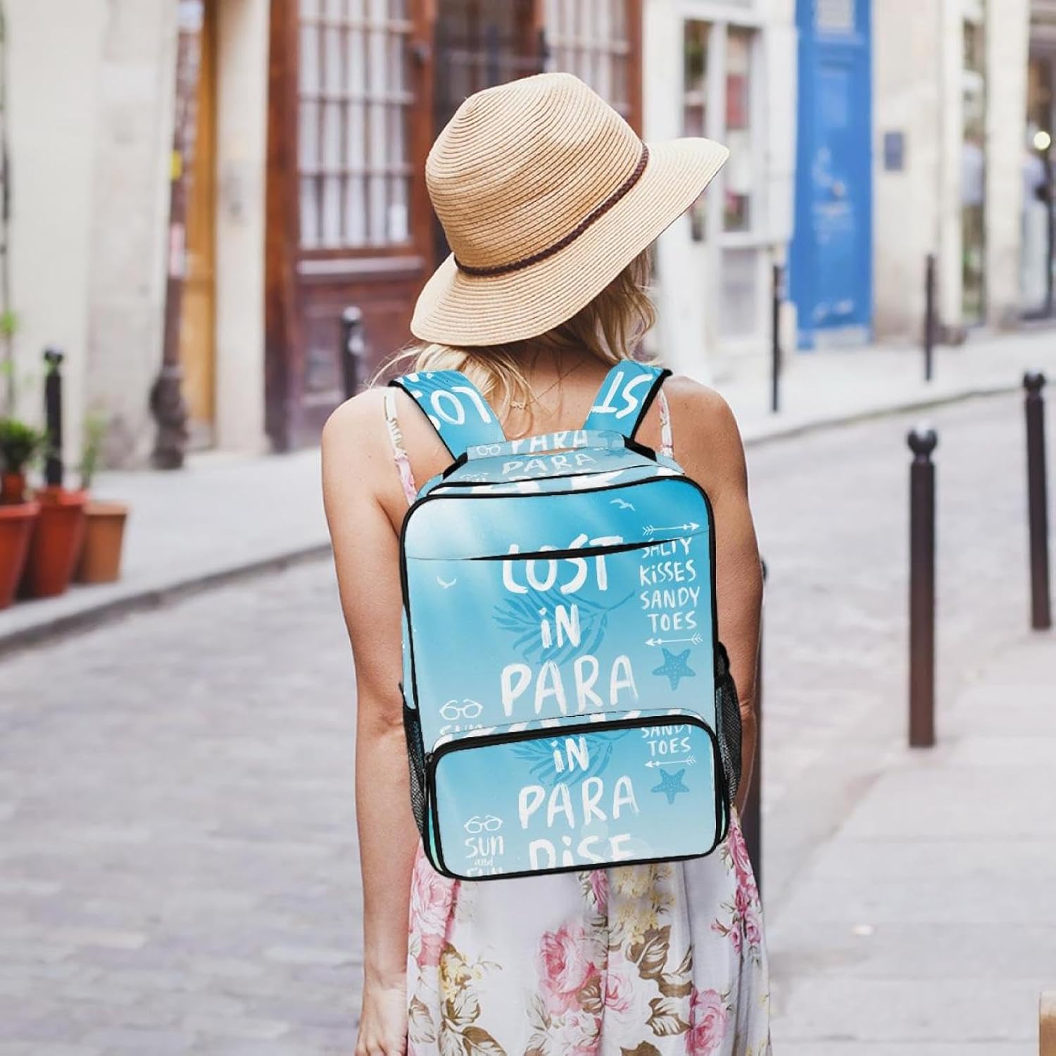 [suojapuku] 女性用の小さなバックパック、ミニ バックパック トラベル バッグ、夏のビーチの文、女の子のためのブックバッグ