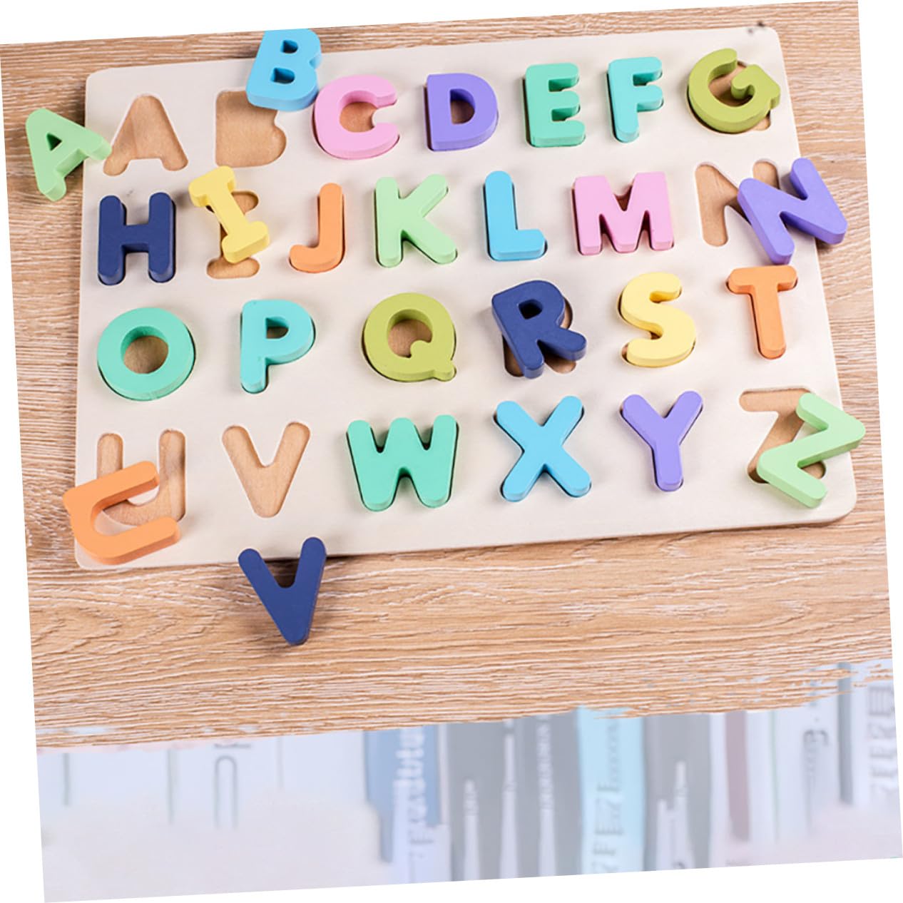 ORFOFE Educativo de Bloques Número y Alfabeto para Puzzles Infantiles Coloridos para Reconocimiento de Letras y Números Regalo Didáctico para Bebés y Preescolares