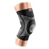 Elastic Compression Knee Sleeve with Gel Pad. 4-Way Elastic Brace with Strays. For Stability, Recovery, Injury, Walking, Running Pain. Left and Right Leg. Patella Support.