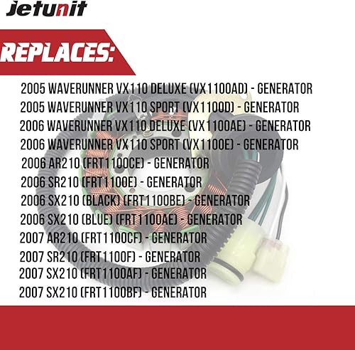Miniatura 5 de Estator para Yamaha Jet-Ski 6D3-81410-01-00 (2005-2009) VX110 Sport VX110 Deluxe (2005 2006 2007 2008 2009)
