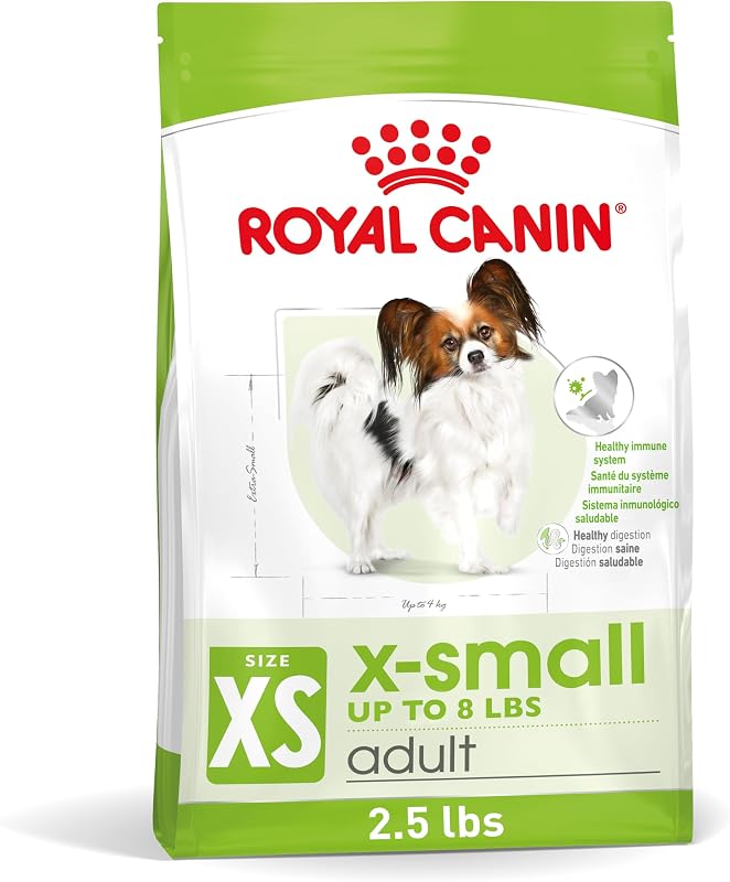 ROYAL CANIN Size Health Nutrition Alimento seco para perros adultos X-Small 7+, bolsa de 2.5 lb