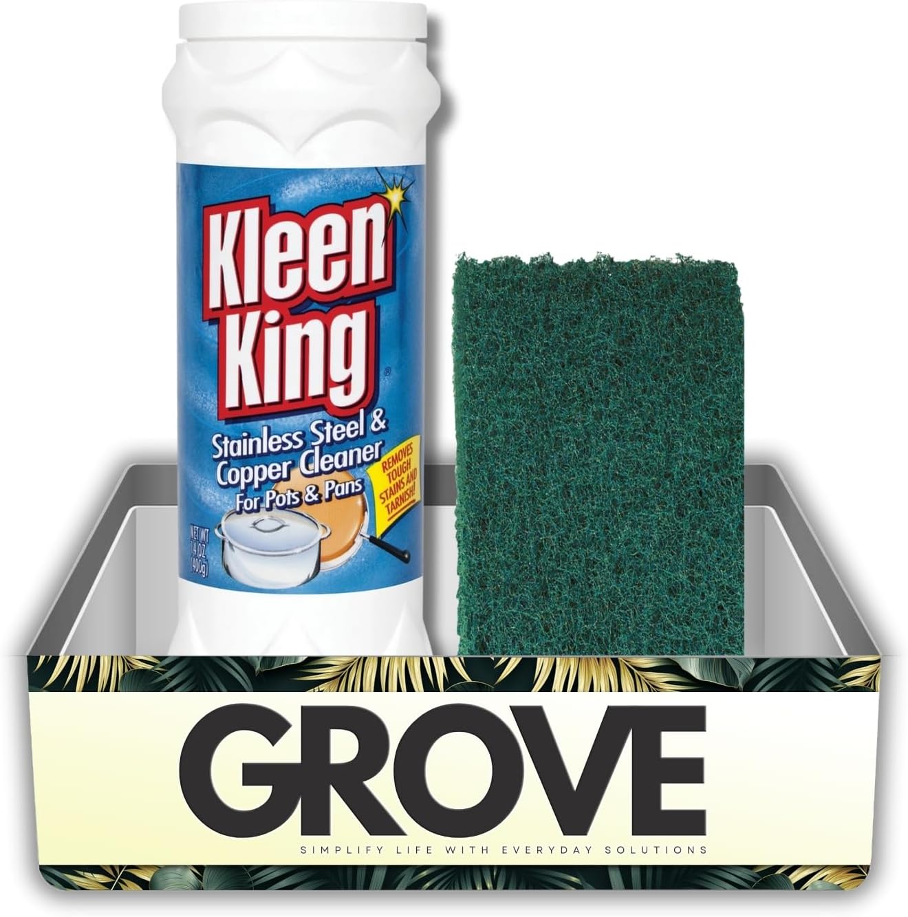 Kleen King Fresh Clean Scent Metal Cleaner 14 oz Powder