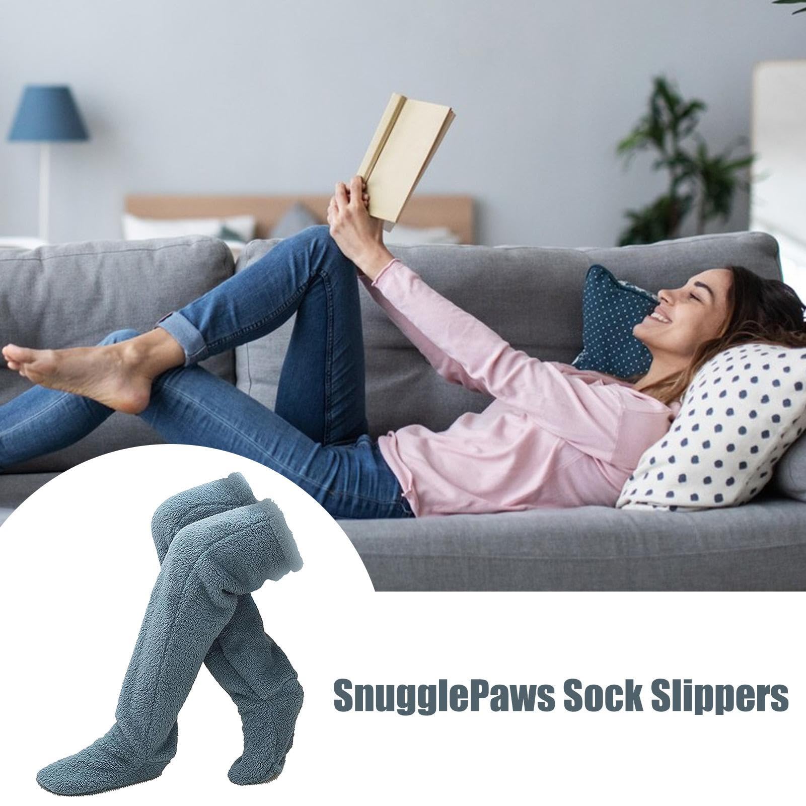 Calze Alte Sopra Il Ginocchio Peluche - Scaldamuscoli Invernali Fuzzy