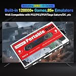 Kinhank 2TB External Hard Drive,Retro Game Console with 120000+Games,Retro Game Console HDD,Batocera 33 Emulator Console for Laptop/PC/Windows/Mac OS,Compatible with Most Emulators,USB 3.0