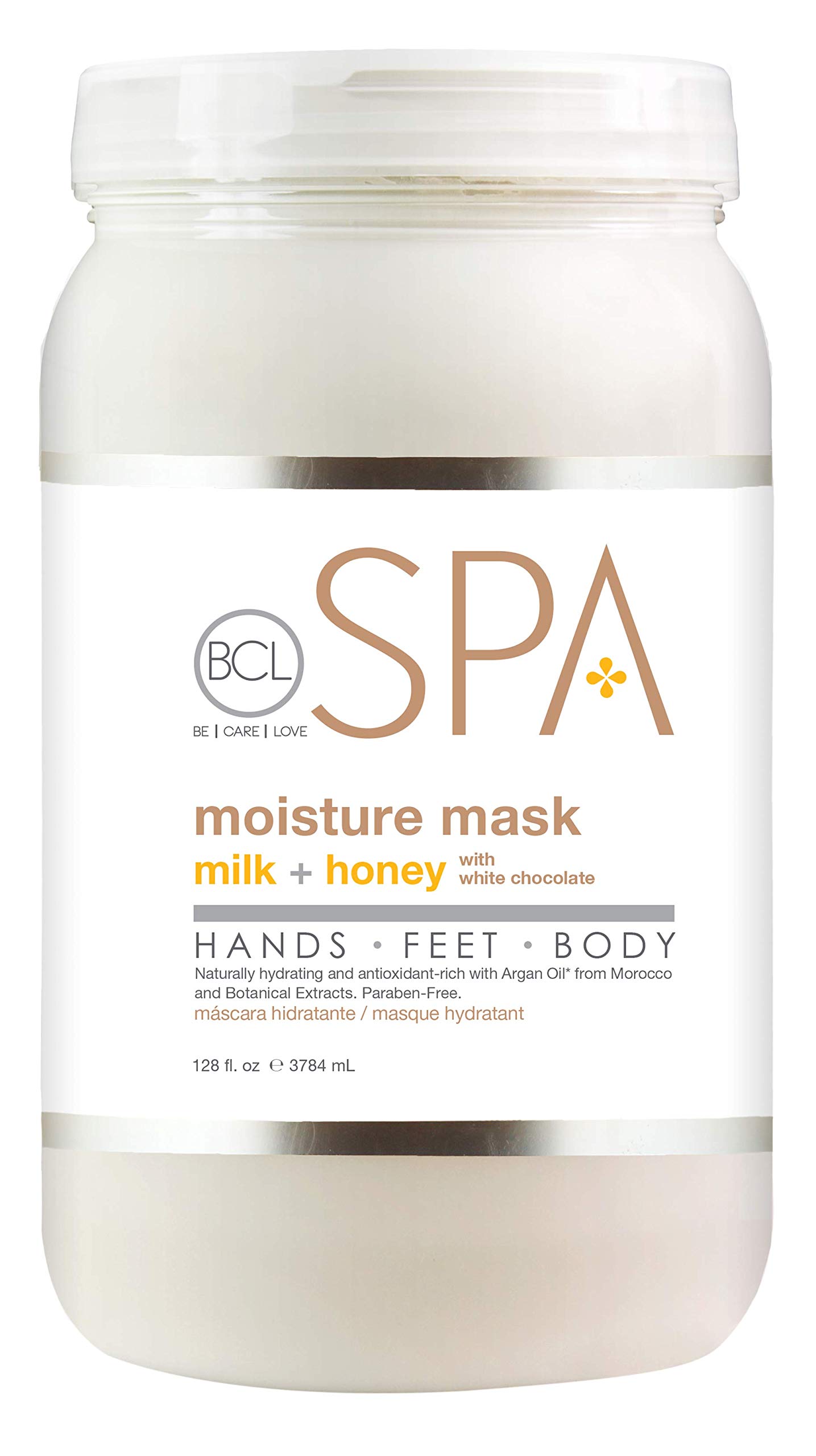 BCL SPA Moisture Mask Milk + Honey with White Chocolate, 128 oz