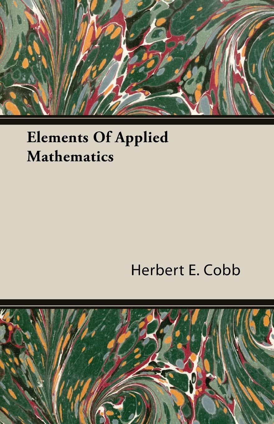 Buy Elements Of Applied Mathematics โ BookShops.in