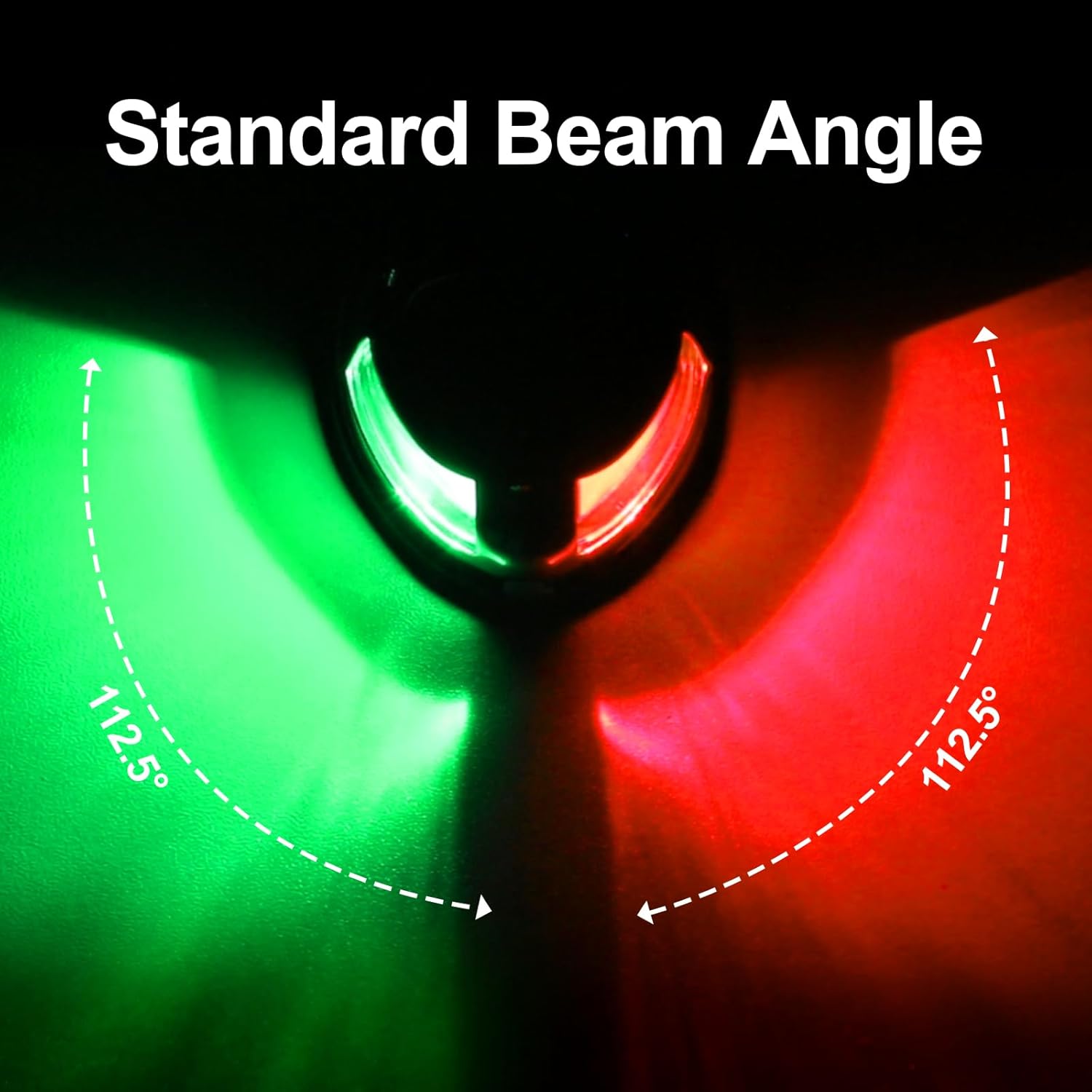 Bow Lights for Boats LED,Boat Navigation Lights,12V Waterproof USCG Marine Navigation Lights for Pontoon,Yacht,Jon Boat,Speedboat.Small boat