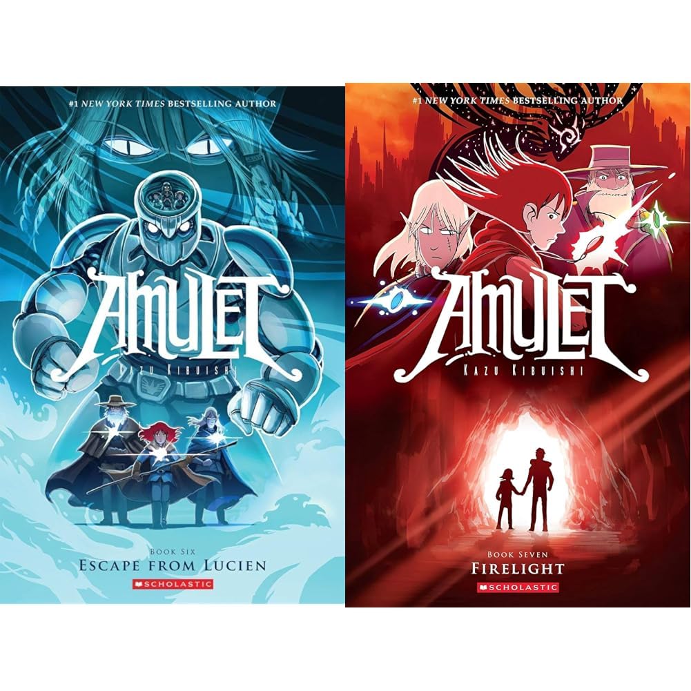 Amulet Book #6: Escape From Lucien & Amulet Book #7: Firelight