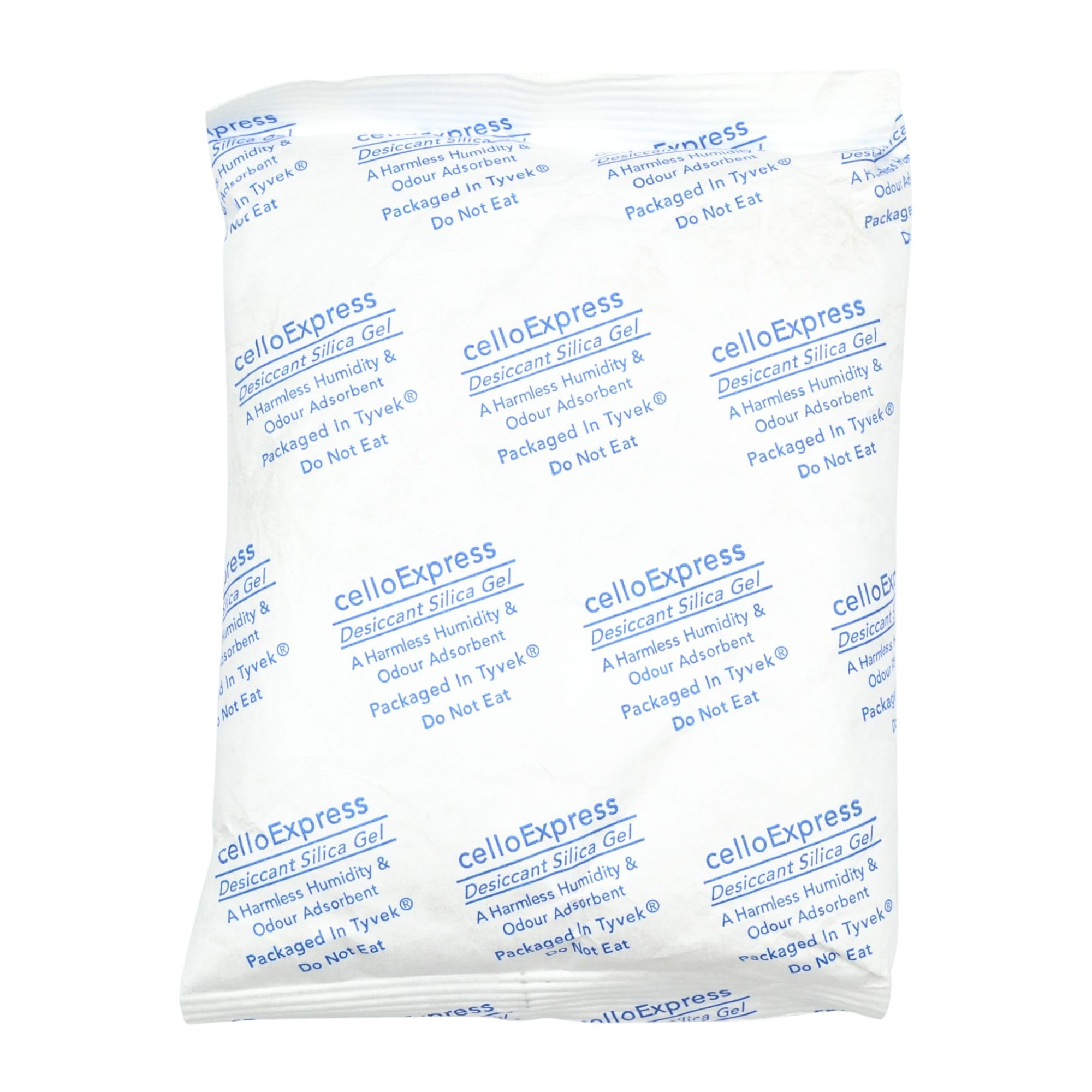 celloexpress 250g Silica Gel Pouches - Pack of 2 - Total Gel Weight 500g - Silica Gel in Tyvek Fabric Sachets (250g, 2)