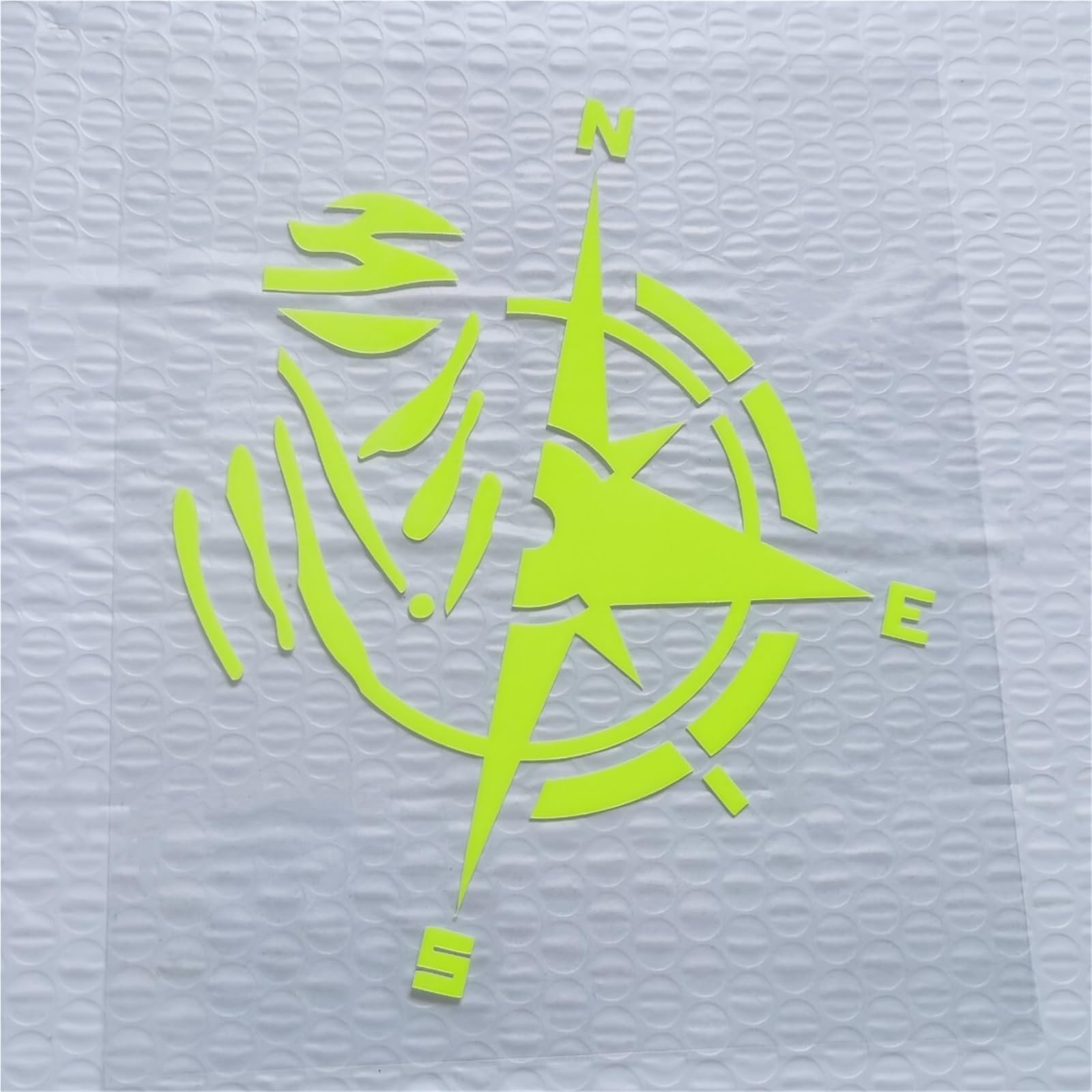 HAfgDJ Motorcycle Stickers Compass Waterproof Reflective Helmet Decal