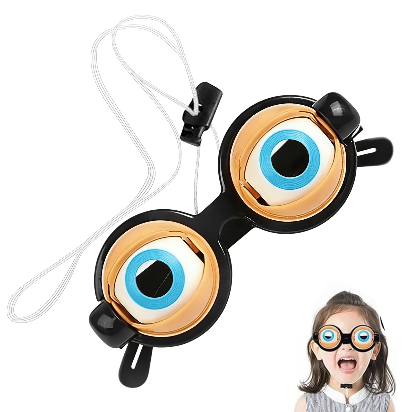 VOIDHUES Crazy Eyes Glasses Blinking Glasses Funny Glasses for Adults Suitable for Children And Adults Perfect for Halloween Carnivals