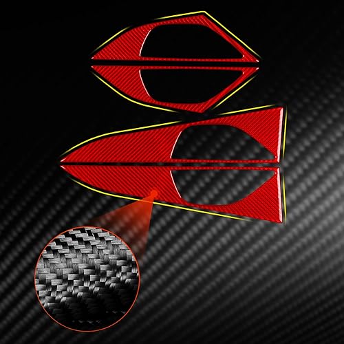 Miniatura 6 de NVCNX Real Premium - Cubierta de fibra de carbono para manilla interior de puerta de automóvil, compatible con Subaru Impreza 2017-2023  Crosstrek