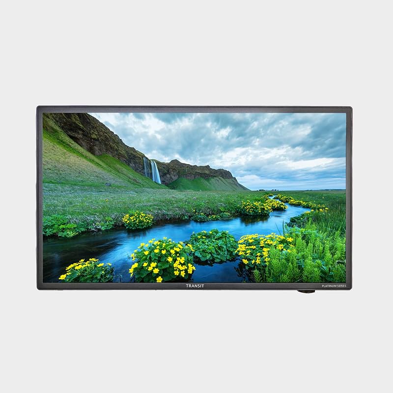 Transit Traveler Smart TV portátil de 22 pulgadas, 12 V, batería de iones de litio de 8 horas, transmisión 4K integrada, resistente a la intemperie, bolsa de transporte, alimentación de 110 V/12 V CC para RV, camping y uso fuera de la red en interiores y exteriores