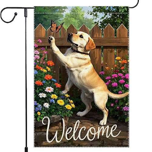 Welcome Spring Summer Garden Flag 12x18 Inch Double Sided Small