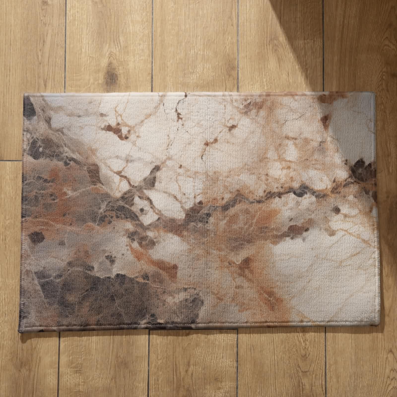 Tapis de sol entrée intérieure CEVAN 50x80cm marbré en flanelle
