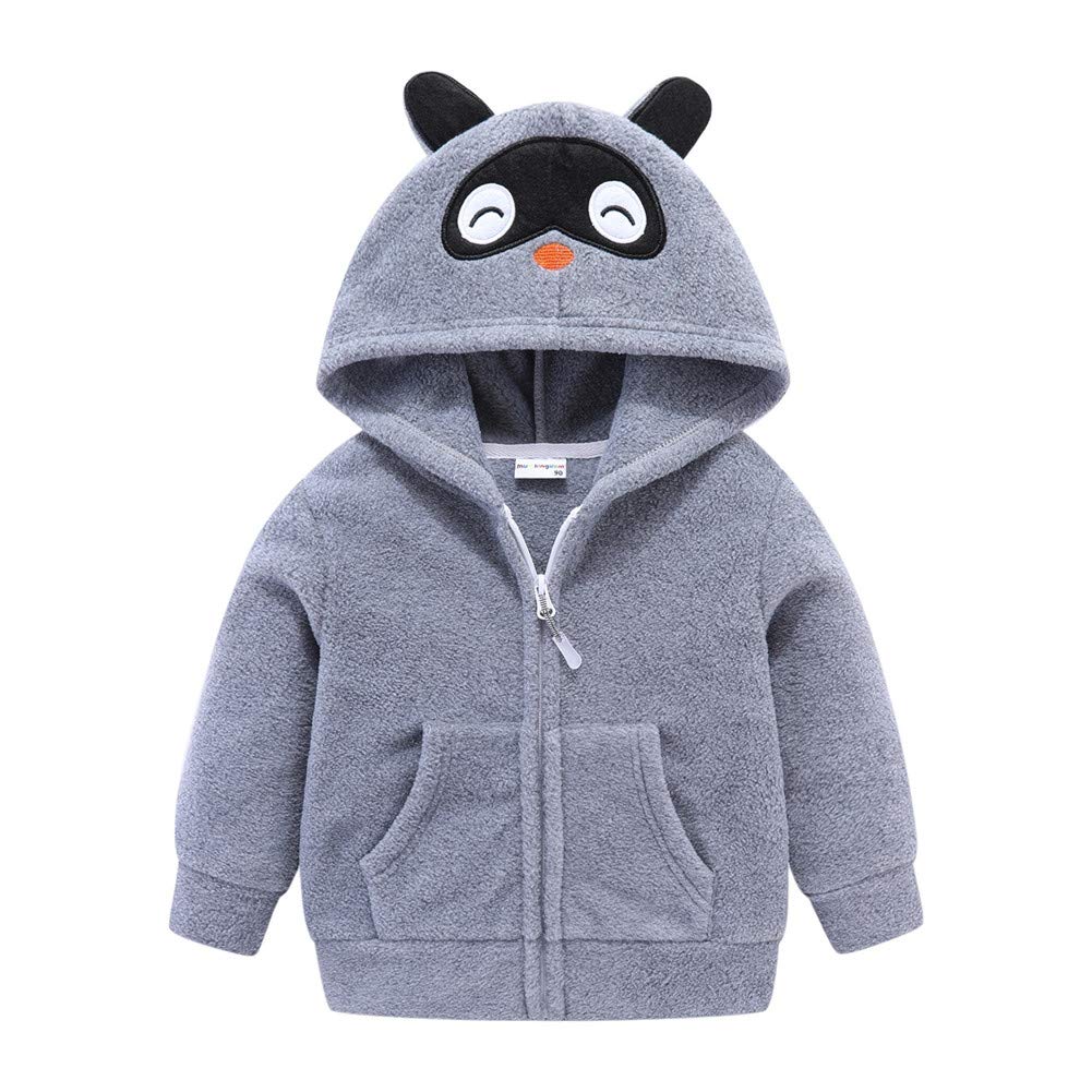 Mud Kingdom Fleece Hoodies Jacket for Boys Girls Full Zipper Long Sleeve Happy Halloween