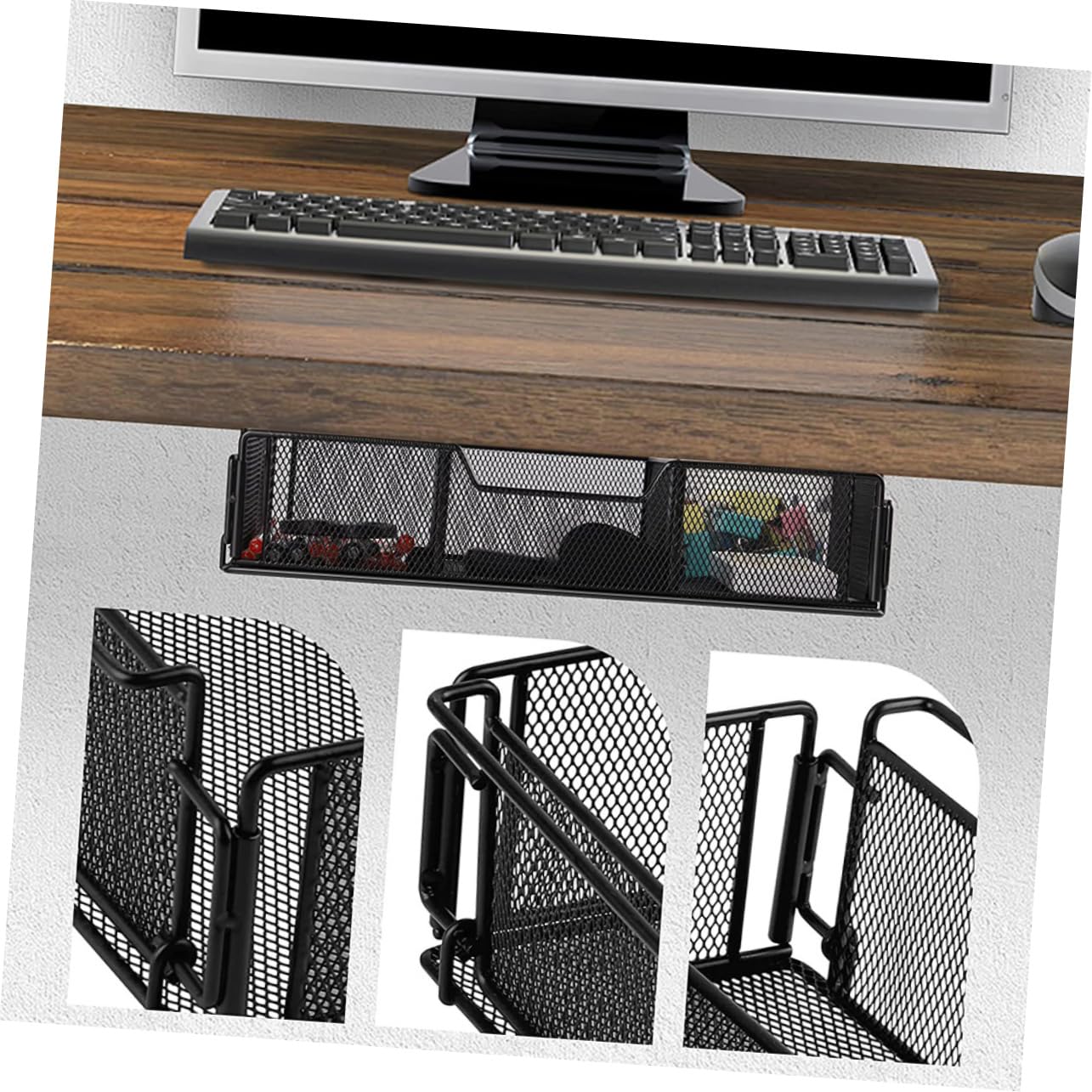 DOITOOL Organisateur De Tiroir Métal Pour Rangement De Documents Support De Bureau Pour Et Articles De Papeterie