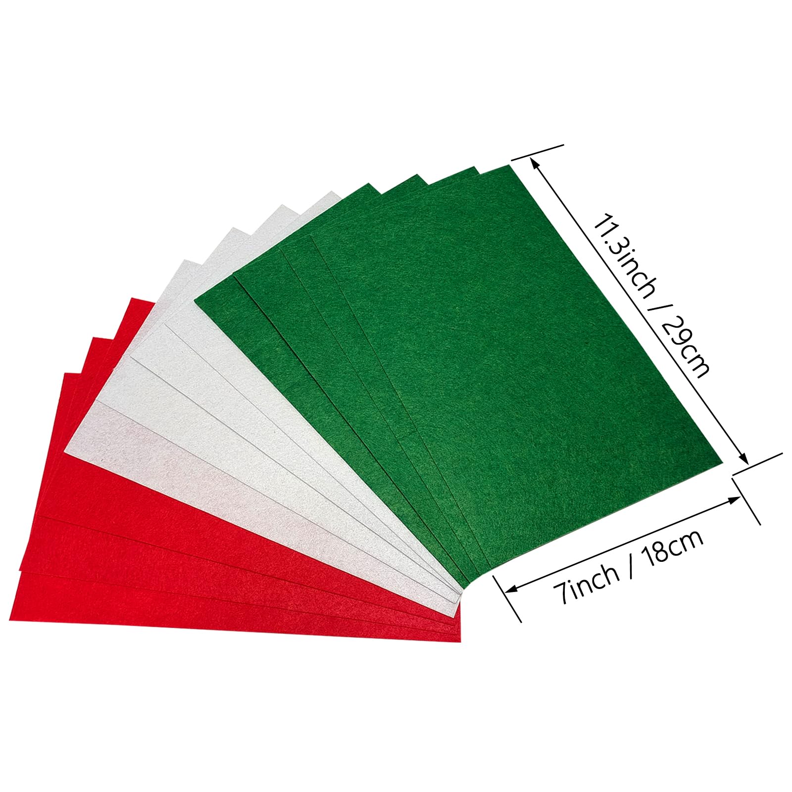 Jtnohx Stiff Felt Sheets, 11 Pcs Felt Fabric - Image 2