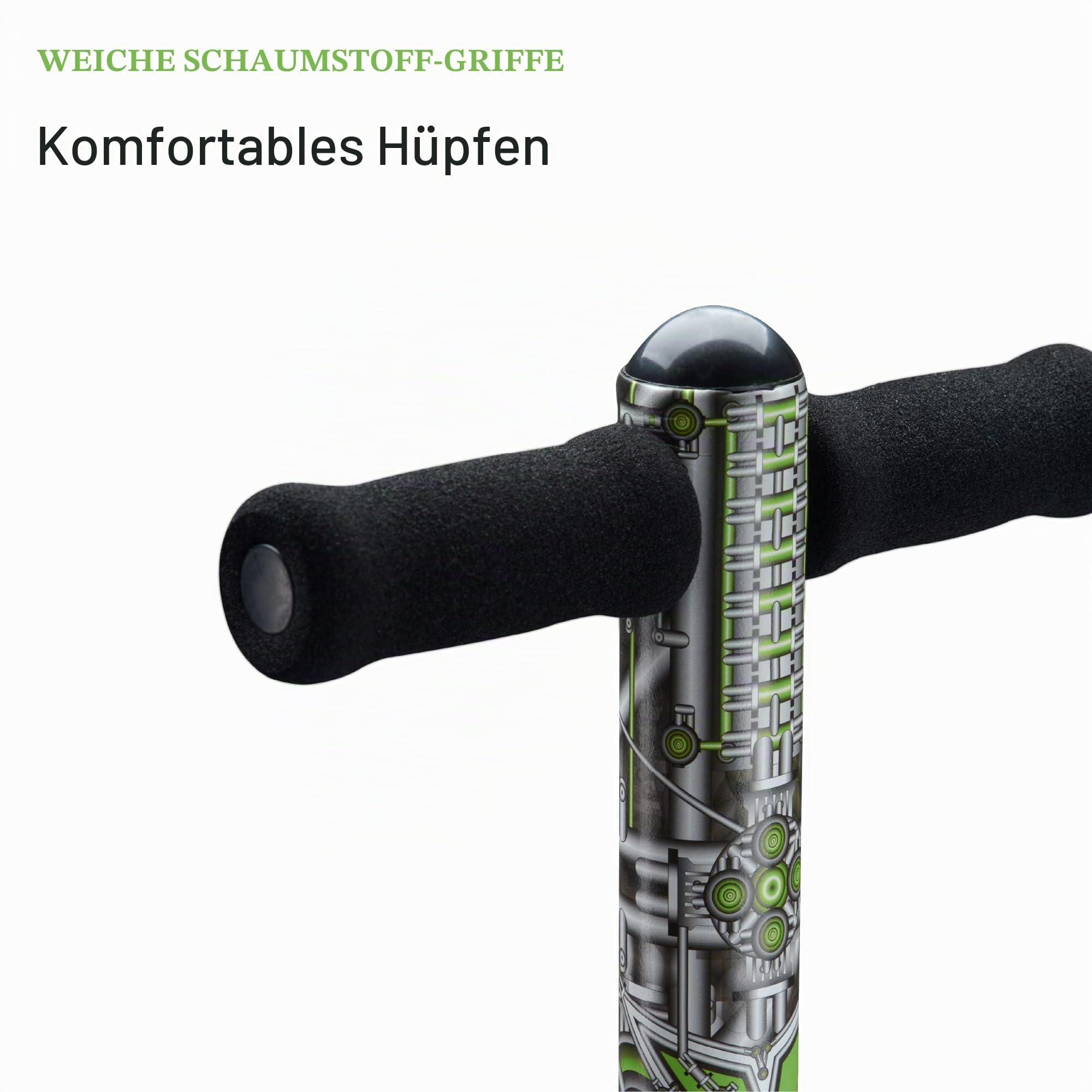 Xootz Pogo Stick | Industriedesign für Kinder, Jungen und Mädchen, weicher Schaumstoff-Lenker, ab 5 Jahren, bis zu 35 kg
