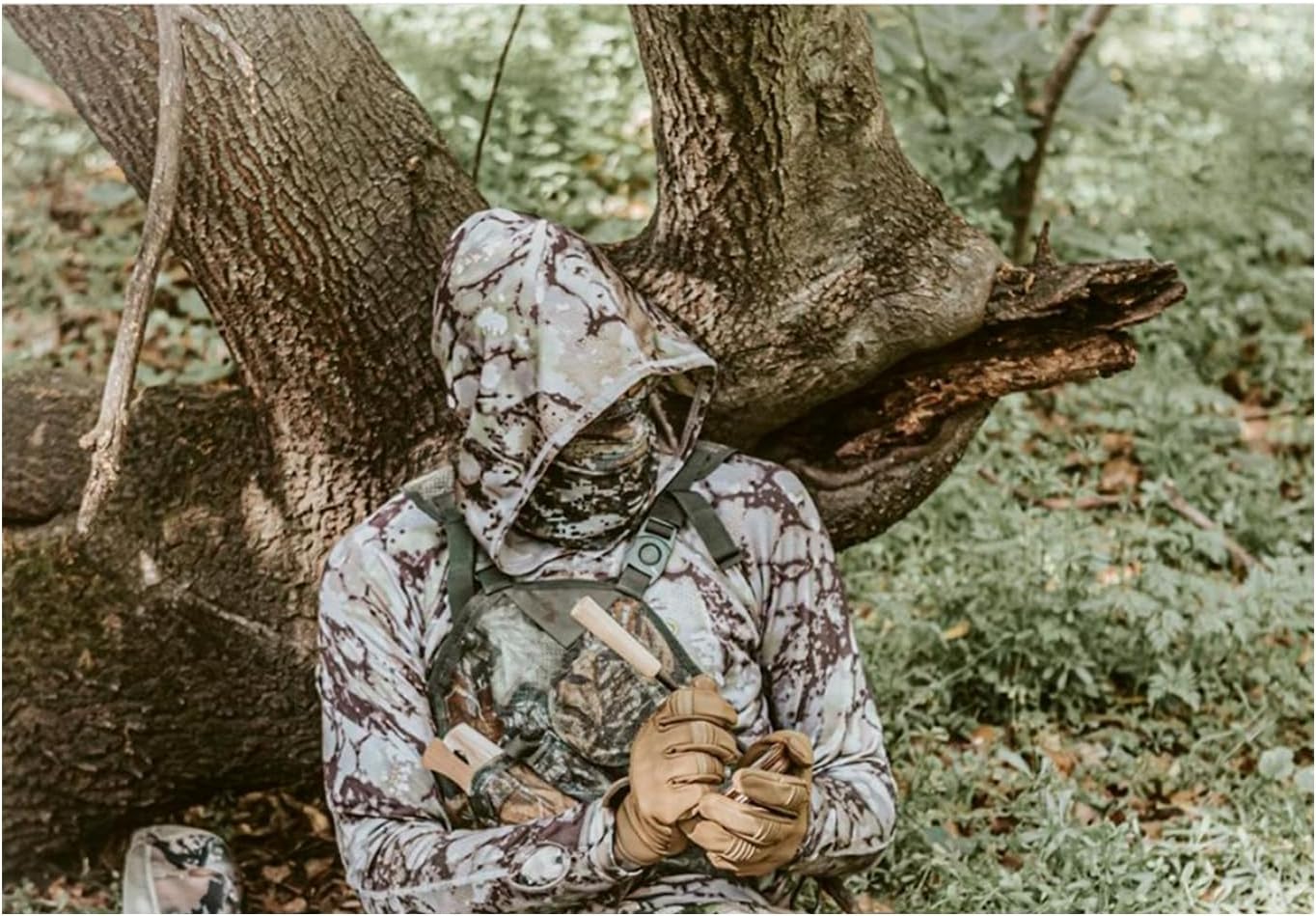 Glacier Glove Unisex Guide Water-Resistant Lightweight Breathable Flexible Adjustable Durable Genuine Leather Palm Hunting Shooting Fishing Safety Glove