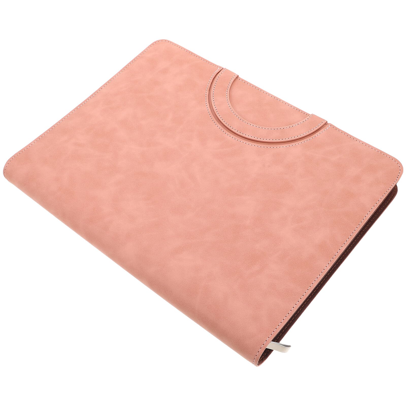 Borsa Porta Documenti A4 con Cerniera in Pu Rosa, Organizer per Documenti Domestici di Viaggio, Custodia Compatta per Passaporto, Certificati e Atti di Proprietà, per Famiglie