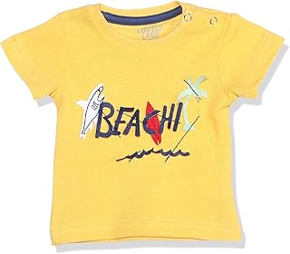 قميص للأولاد بدون أكمام بطباعة شجرة عصرية من لوفلي لاند، بلون أبيض