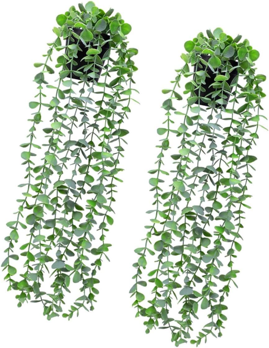 Cabilock 2pcs Artificial Green Plant Decoration Fence