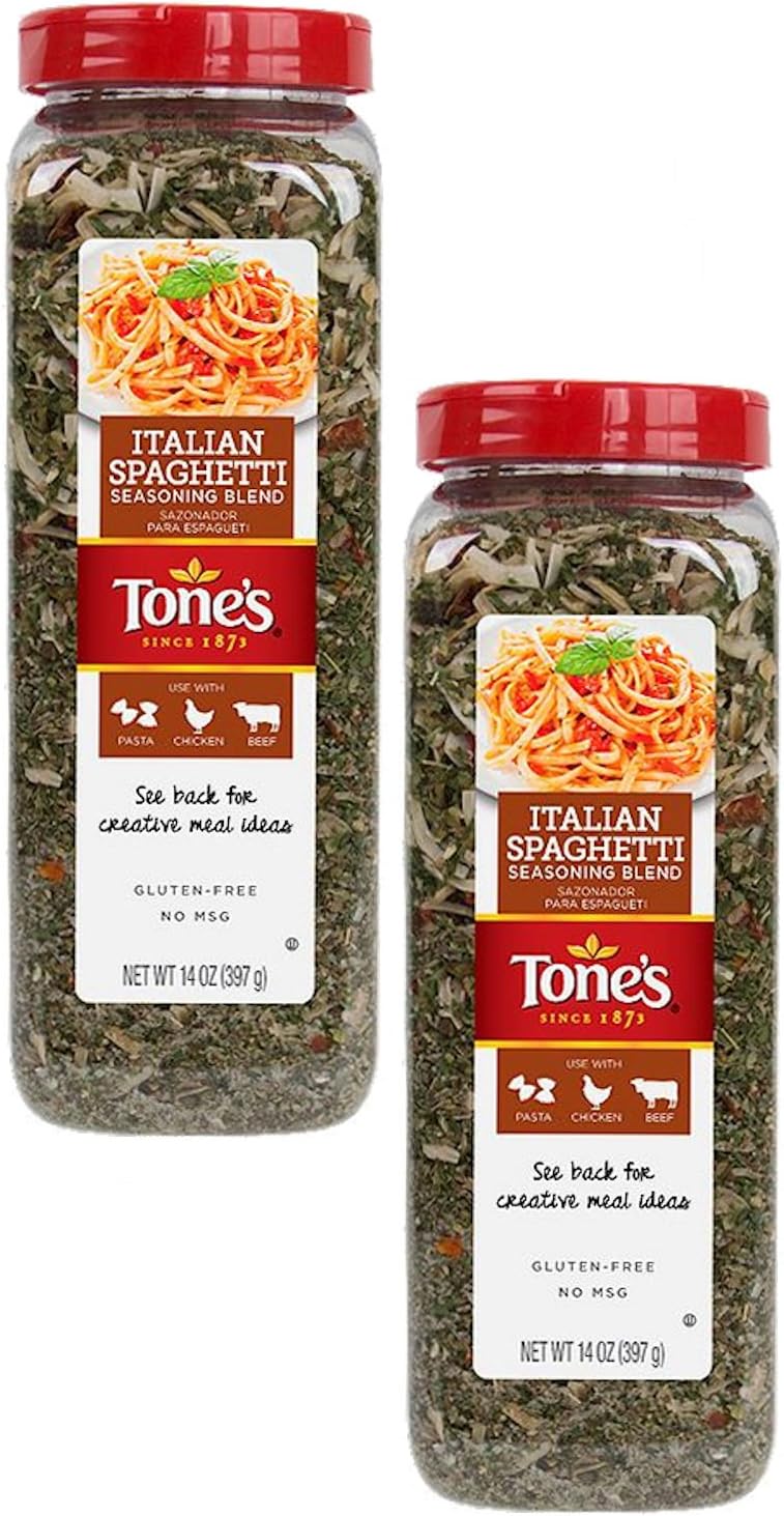 Tone's Italian Spaghetti Seasoning Mix (14 oz) (Pack of 2)