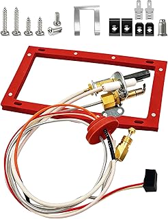 Water Heater Replacement Parts, Pilot Burner Assembly Kit Compatible with Rheem Ruud Richmond Models SP20824 SP20754 SP21058 SP21059 SP20800 NG with LP Orifice Water Heater Burner…