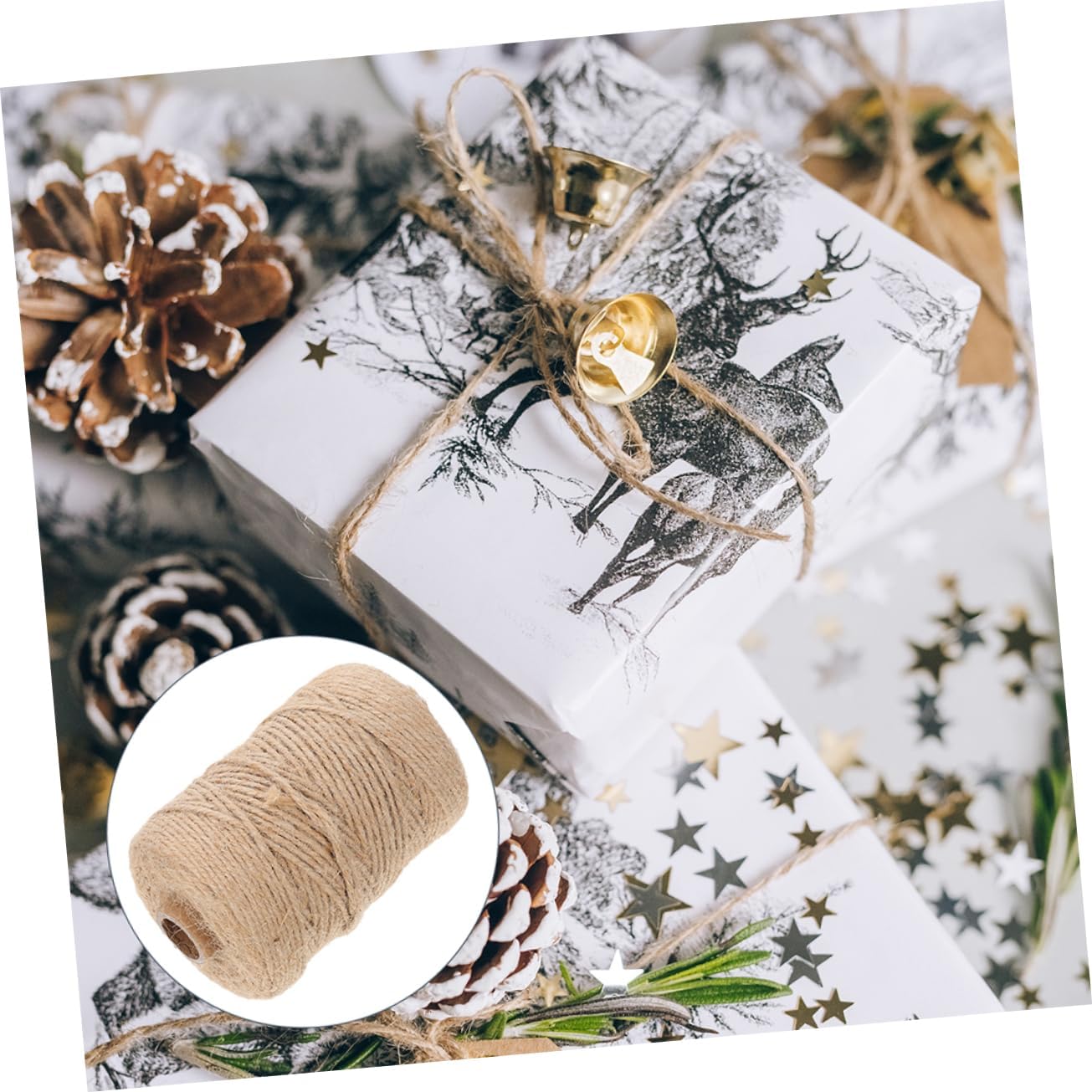Thick Twine String for Crafts Hemp Rope Decorative Packaging Twine for Party