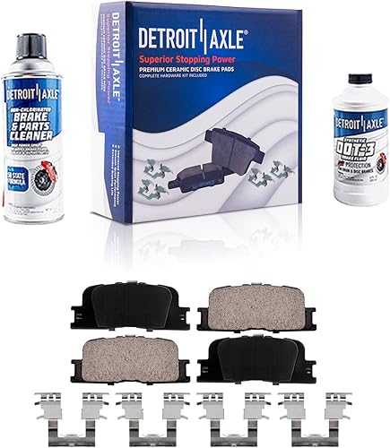 Miniatura 20 de Detroit Axle - Pastillas de Freno Zapatas de Freno para Honda Civic 1992-2000 1993 1994 1995 1996 1997 1998 1999 Pastillas de freno de cerámica