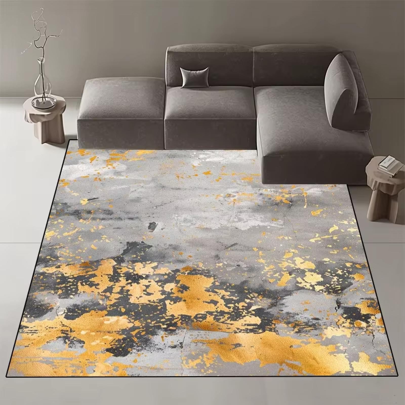 Tapis décoratif abstrait de style nordique 160x200 salon chambre design