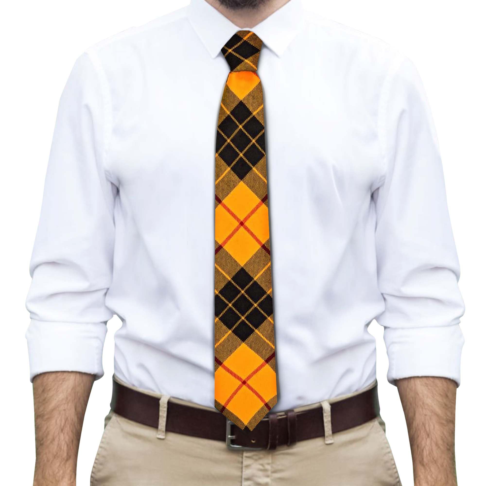 Clans Of Scotland Men's Macleod Dress Modern - Tartan Gents Tie - Scottish Clan Tartan Ties Made In Scotland (Macleod Dress Modern), Regular Size