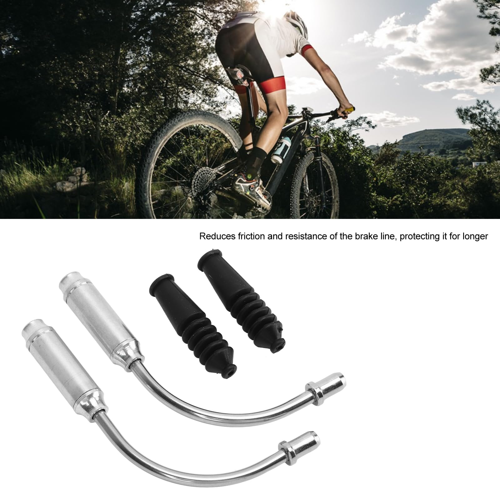 Kit Complet De Freins V-Brake Avant Et Arrière Pour Vtt Hybride, Câbles