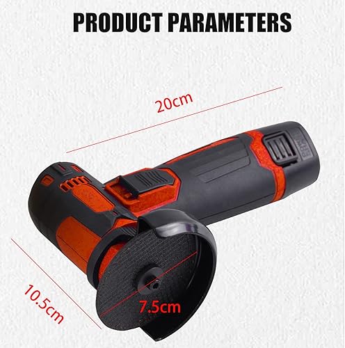 Miniatura 8 de Weytoll - Mini amoladora angular, kit de amoladora angular de cepillo inalámbrico de 12 V, disco de pulido de 3 pulgadas2.953 in, herramienta de