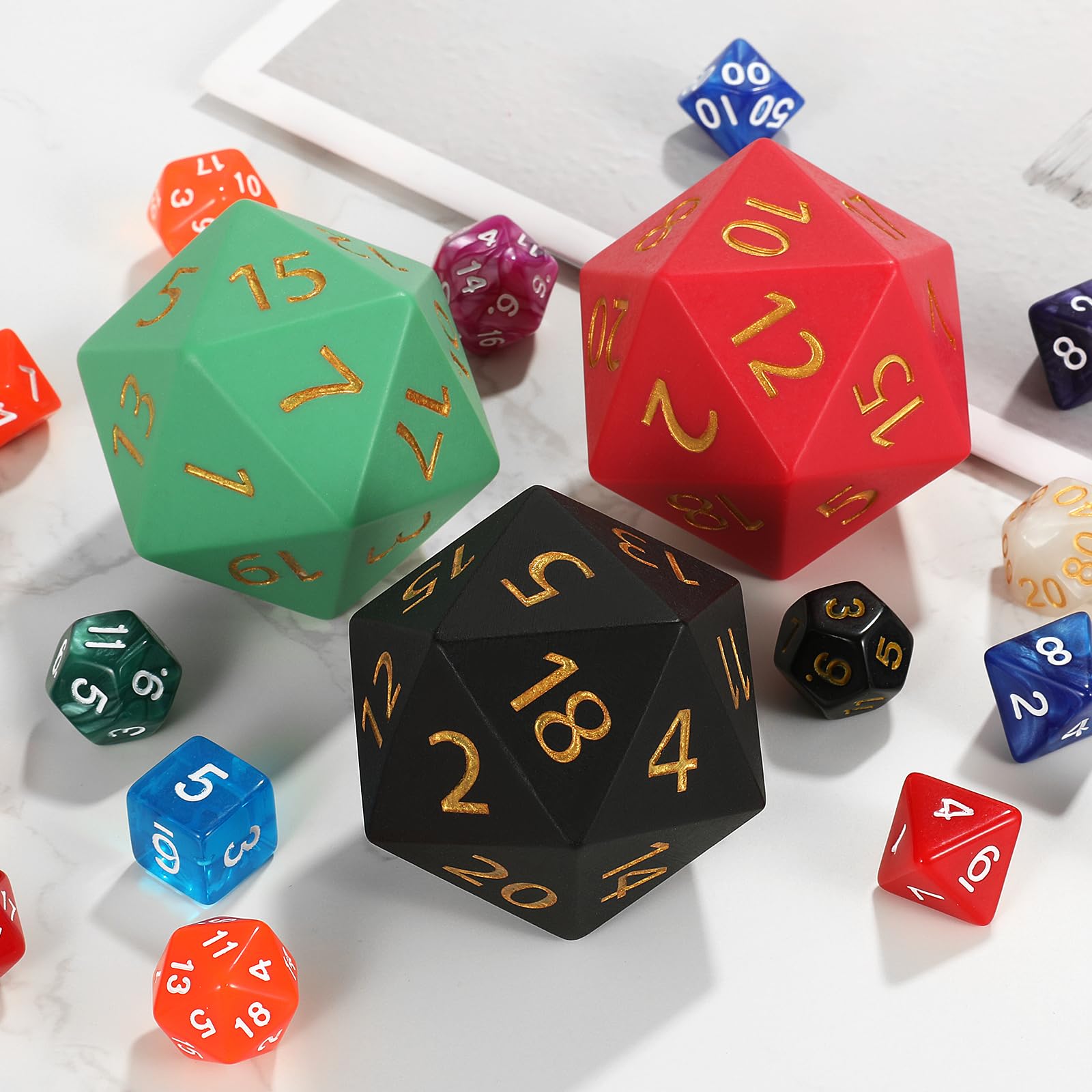 Amazon.com: CSITORWWE 55mm Giant D20 DND Dice,20 Sided Resin