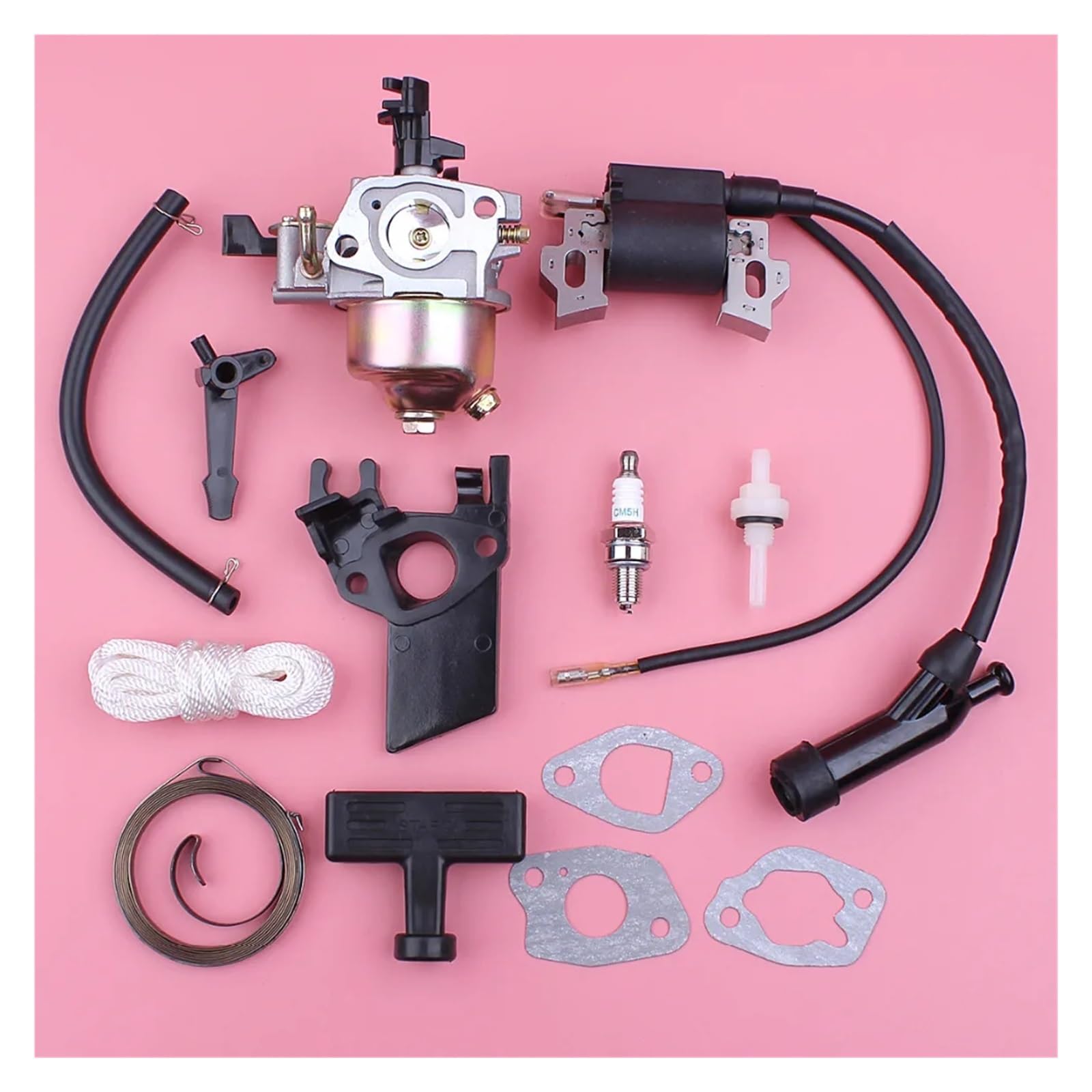 Bobine d'allumage de carburateur pour moteur GX160 GX200 avec ressort de lanceur
