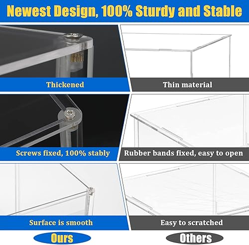 Miniatura 3 de Boyistar - Vitrina deportiva para pelotas de fútbol, 100 % acrílico, resistente y resistente para baloncesto, estuche de protección de fútbol,