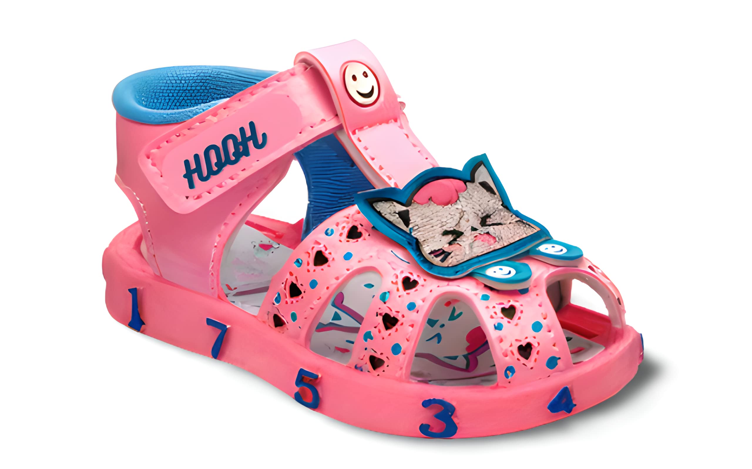 Hooh Kids Unisex Cat Cartoon Chu Chu Sound Sandals (Baby Pink, 6_Months) (B0BVHVTGBM) Amazon Price History, Amazon Price Tracker