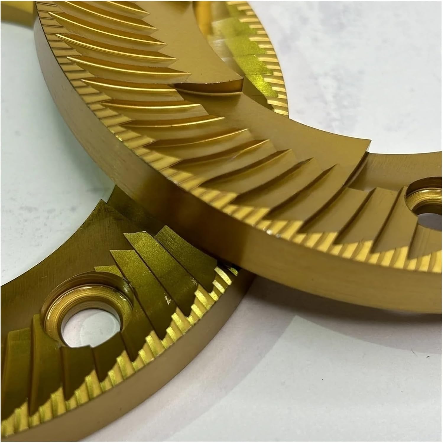 EK43 98mm Flat Burr Set For Multi Purpose Espresso Filter Coffee Brewing Titanium Coated 98mm Flat Wheel Blade